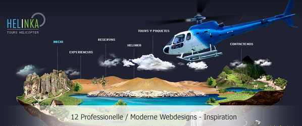 12 Professionelle / Moderne Webdesigns