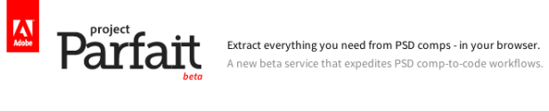 Adobe Project Parfait (Beta) - PSD-Dateien online in CSS umwandeln