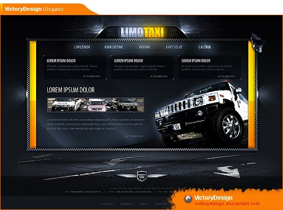 LimoTaxi - web design