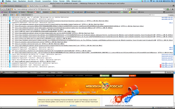 Mozilla Firefox 4 - Web-Konsole