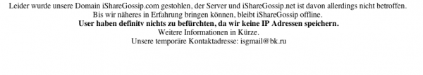 Mobbing Plattform iShareGossip.com gehackt