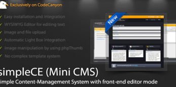 simpleCE (mini CMS) Workshop