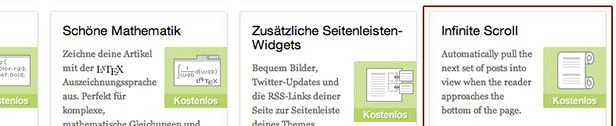 Infinite Scroll für WordPress mit Jetpack von Automattic