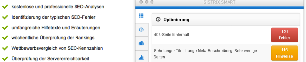 SISTRIX Smart - kostenlose SEO-Analysen und Website-Check