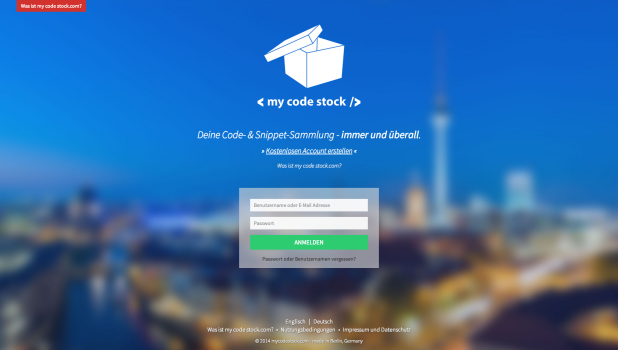 my code stock.com - Deine Code- & Snippet-Sammlung - immer und überall.