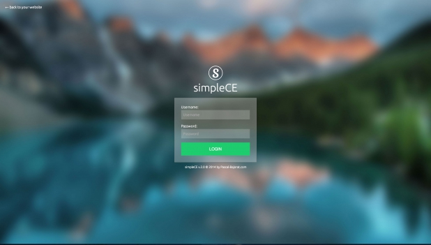 simpleCE - Login