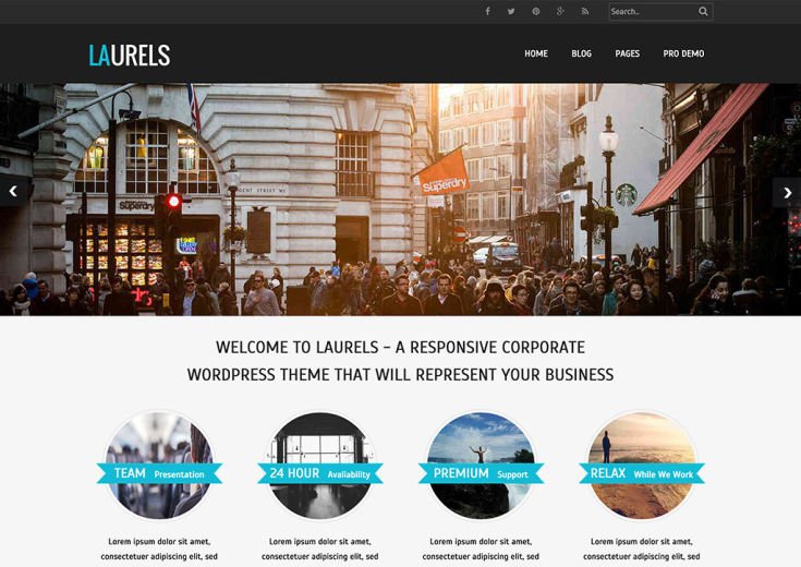 Laurels WordPress Theme